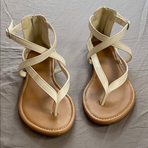 White sandals